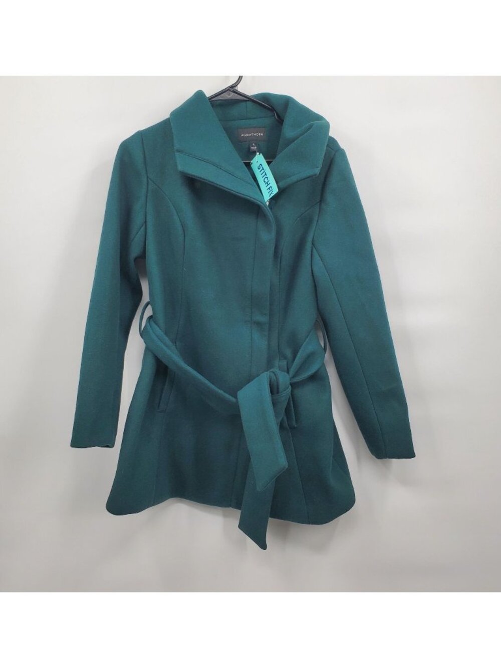 41 Hawthorn Cassandra Moto Coat Women Size Small NWT Dark Green Full Zip